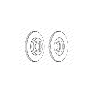 Гальмівний диск FERODO DDF207 зображення 1