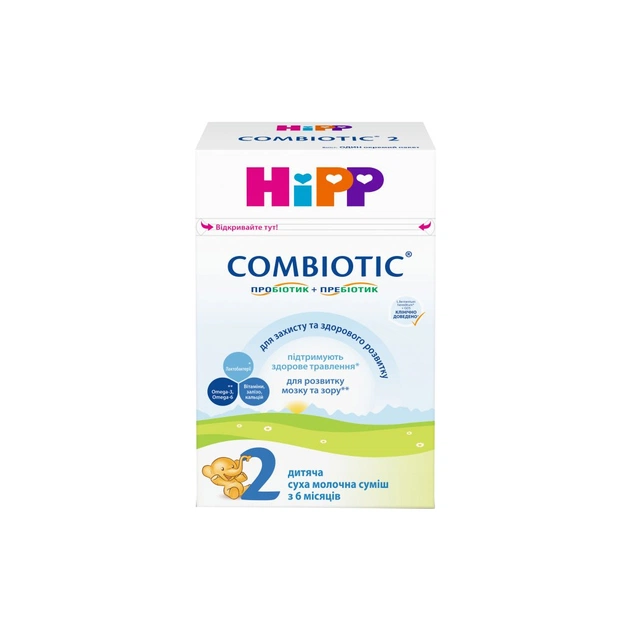 Дитяча суміш HiPP Combiotic 2 для подальшого годування 500 г (9062300138761) - picture 1