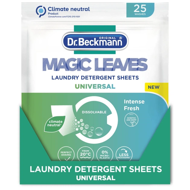 Серветки для прання Dr. Beckmann Magic Leaves Універсальні 25 шт. (4008455585116) - зображення 1