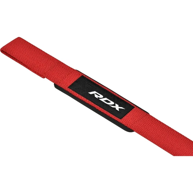 Кистьові лямки RDX S4 Gym Cotton Gel Straps Red Plus (WAC-S4R+) - picture 4
