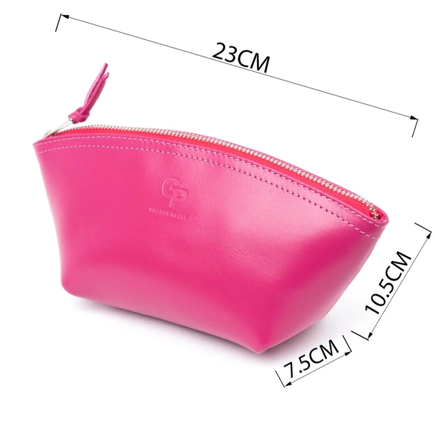 Косметичка Grande Pelle Зі шкіри Фуксія (11301) - зображення 4