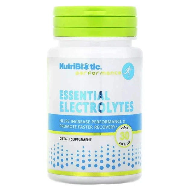 Вітамінно-мінеральний комплекс NutriBiotic Незамінні електроліти, Essential Electrolytes, 30 вегетаріанськ (NBC-00562) - изображение 1