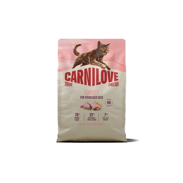 Сухой корм для кошек Carnilove True Fresh Turkey Sterilised 2 кг (8595602582129) - изображение 1