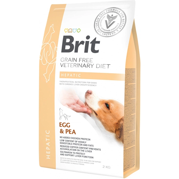 Сухой корм для собак Brit GF VetDiets Dog Hepatic 2 кг (8595602528165) - изображение 1