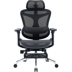 Офісне крісло Sihoo з підставкою для ніг DORO C300L Mesh Black with footrest (DORO-C300L-A3-101-JT) picture 1