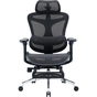 Офісне крісло Sihoo з підставкою для ніг DORO C300L Mesh Black with footrest (DORO-C300L-A3-101-JT) - preview 1