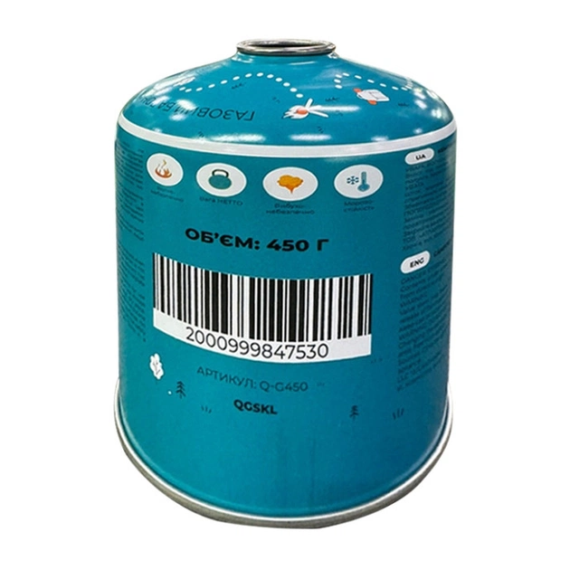 Газовий балон Quest 450 г різьбове з'єднання (набір 12 шт) (Q-G450_12) - picture 4