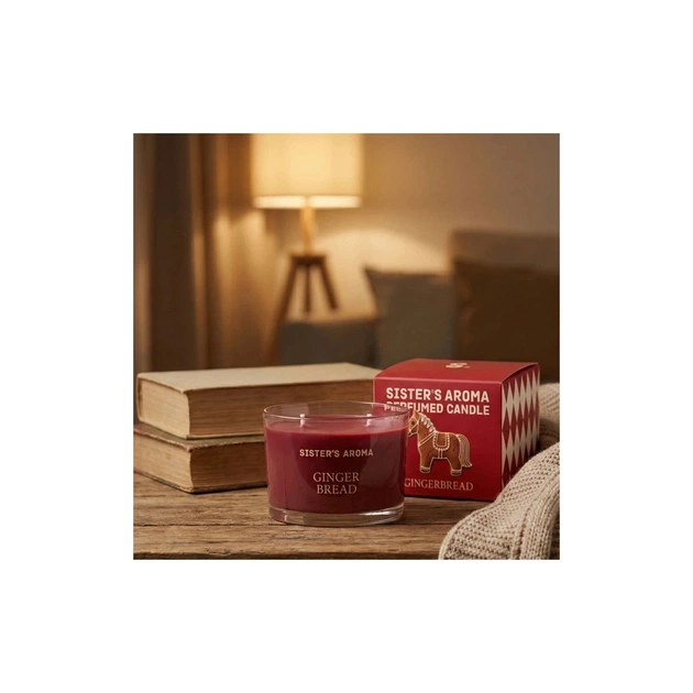 Ароматична свічка Sister's Aroma Gingerbread 150 г (4820227786299) - picture 5