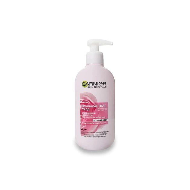 Гель для вмивання Garnier Skin Naturals Основний догляд для сухої шкіри 200 мл (3600542144308) - изображение 1