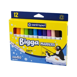 Фломастеры Centropen Bigga, 12 шт (7650/12) изображение 1