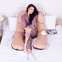 Подушка MirSon для вагітних та відпочинку Delicate Satin №8028 U-подібна Cappuccino (2200006178668) - preview 7