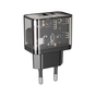 Зарядний пристрій HOCO N34 Dazzling dual-port Black (6931474799166) - зменшене зображення 1