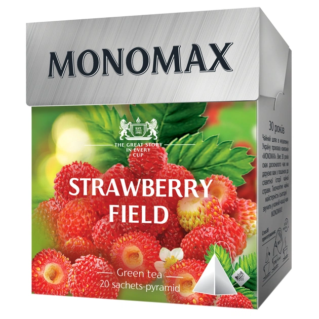 Чай Мономах Strawberry field 20х1.5 г (mn.79549) - зображення 1