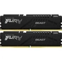 Модуль пам'яті для комп'ютера DDR5 64GB (2x32GB) 5600 MHz FURY Beast Black Kingston Fury (ex.HyperX) (KF556C40BBK2-64) - зменшене зображення 1