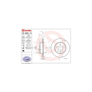 Гальмівний диск Brembo 09.6983.10 зображення 1
