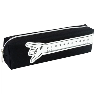 Пенал Cool For School 1 відділення Лінійка чорний (CF86994) зображення 1