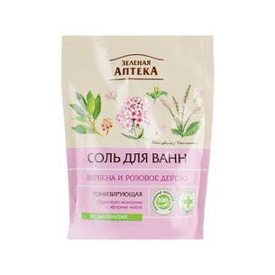 Сіль для ванн Зелена Аптека Тонізувальна Вербена та рожеве дерево 500 г (4823015936302) зображення 1