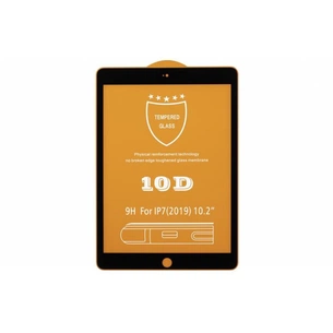 Скло захисне 2E для Apple iPad 10.2 2019, 2.5D FCFG, black border (2E-IPD-10.2-LTFCFG-BB) зображення 1