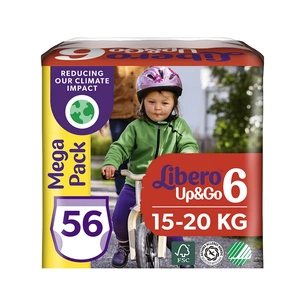 Підгузки Libero UpGo 6 13-20 кг 56 шт (7322541090580) зображення 1
