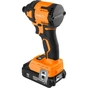 Гайковерт Neo Tools Energy+ 18V, безщітковий, 3600об/хв, 300Нм, 1/4", 4 швидкості, 0.85кг (без АКБ та ЗП) (04-612) - уменьшенное изображение 5