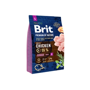 Сухий корм для собак Brit Premium Dog Junior S 3 кг (8595602526260) зображення 1