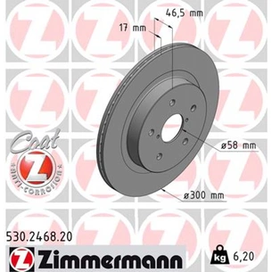 Гальмівний диск ZIMMERMANN 530.2468.20 зображення 1