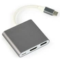 Перехідник USB Type-C to HDMI Cablexpert (A-CM-HDMIF-02-SG) - зменшене зображення 1