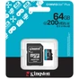 Карта пам'яті Kingston 64GB microSDXC сlass 10 UHS-I U3 V30 A2 Canvas Go Plus G4 (SDCG4/64GB) - зменшене зображення 3
