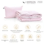 Ковдра MirSon Набір №2166 Bio-Pink Зима 90% пух 220х240 + подушка (2200003025507) - зменшене зображення 2
