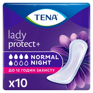 Урологічні прокладки Tena Lady Normal Night 10 шт. (7322541185477) зображення 1