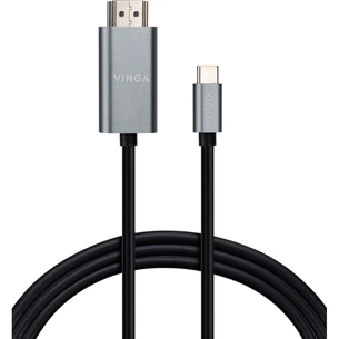 Кабель мультимедійний USB-C to HDMI 1.5m v1.4 4K30Hz Vinga (VCPVCCH1415) зображення 1