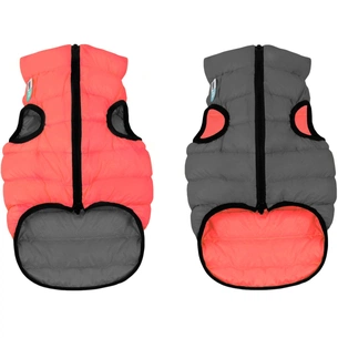 Курточка для тварин Airy Vest двостороння S 35 коралово-сіра (1676) зображення 1