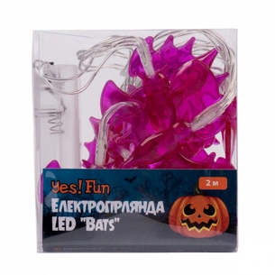 Гірлянда YES! Fun Хелловін Bats LED 11 фігурок 2 м (801174) зображення 1