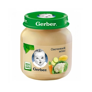 Дитяче пюре Gerber Овочевий мікс 130 г (7613287348258) зображення 1