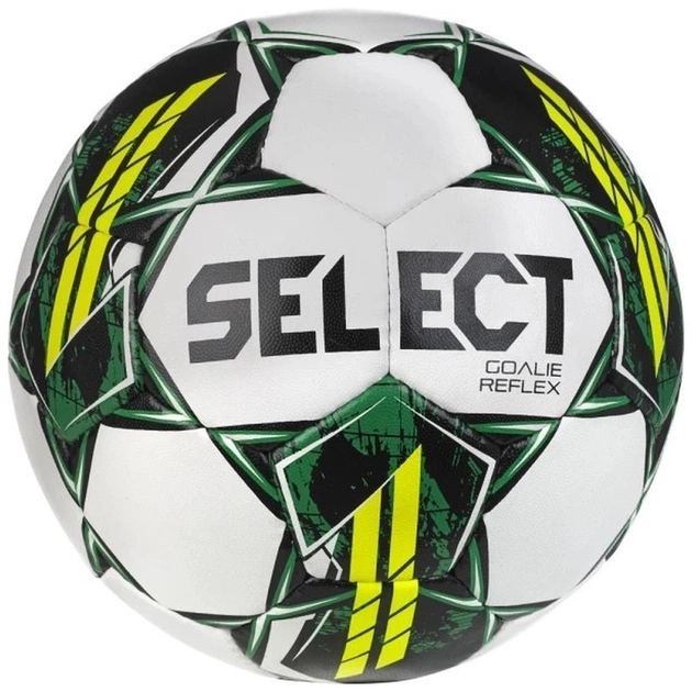 Мяч футбольный Select Goalie Reflex v23 білий, зелений Уні 5 (5703543316076) - изображение 1