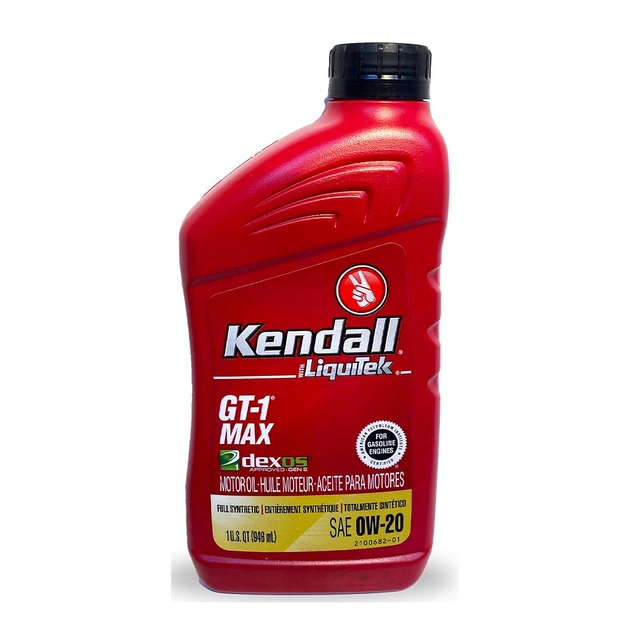 Моторна олива Kendall GT-1 MAX Premium Full-Synthetic 0w-20, 0,946л - picture 1