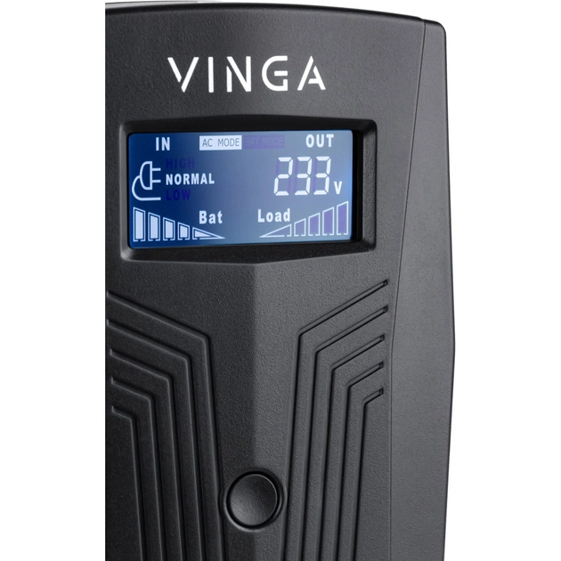 Источник бесперебойного питания Vinga LCD 1500VA plastic case (VPC-1500P) - изображение 3