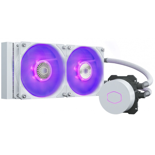 Система рідинного охолодження CoolerMaster MasterLiquid ML240L V2 RGB White Edition (MLW-D24M-A18PC-RW) - изображение 1