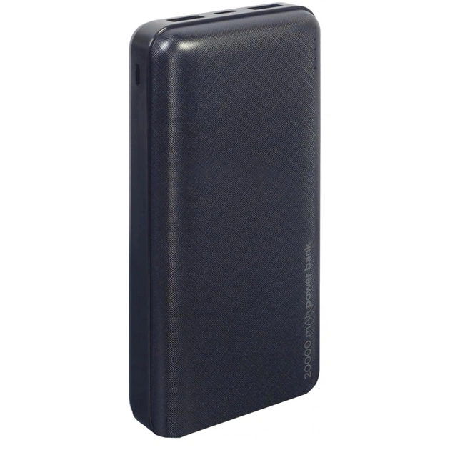 Універсальна мобільна батарея Gembird 20000mAh Black (PB20-02) - изображение 1
