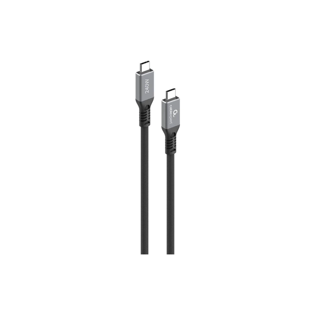 Дата кабель USB-C to USB-C 0.3m USB4 240W 8K60Hz 40Gbps Cablexpert (CCBP-USB4-CMCM240-0.3M) - изображение 1