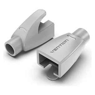 Ковпачок конектора RJ45 Strain Relief Boots Gray PVC Type 100 Pack Vention (IODH0-100) picture 1