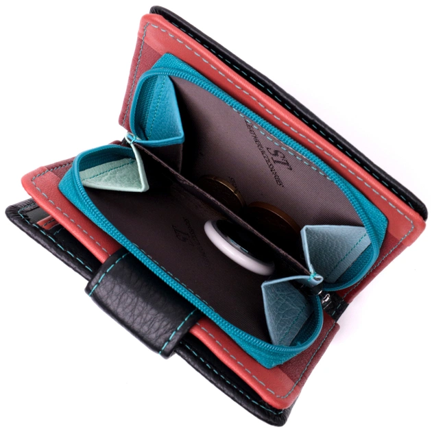 Гаманець ST Leather З натуральної шкіри Чорний (19436) - зображення 8