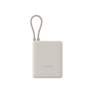 Батарея універсальна Xiaomi 10000mAh 33W Integrated Cable Beige (BHR9333GL) зображення 1
