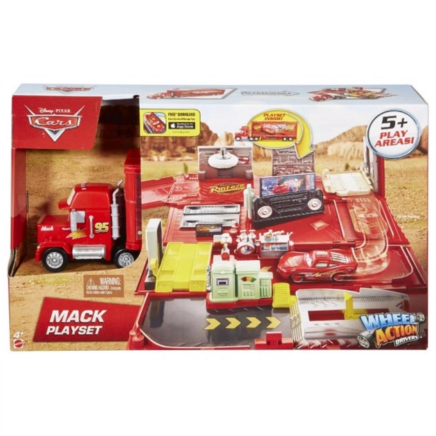 Машина Hot Wheels Трейлер Мак серии Дай пять из м/ф Тачки (DKV46) - зображення 1