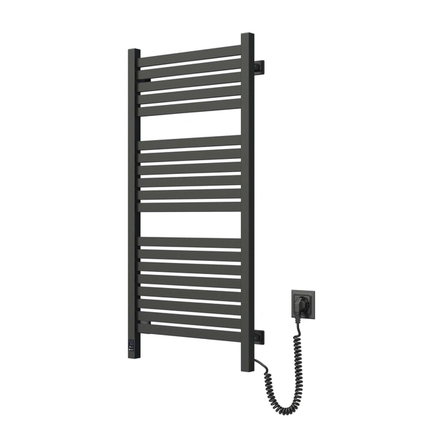 Сушарка для рушників Navin Авангард Х 1000х480 Wi-Fi правобічна чорний муар (12-272055-4810) - зображення 5