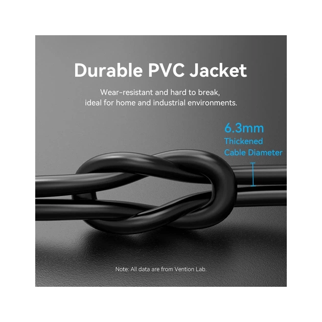 Патч-корд 8м, S/FTP cat 8 RJ-45 black Vention (IKABK) - picture 10