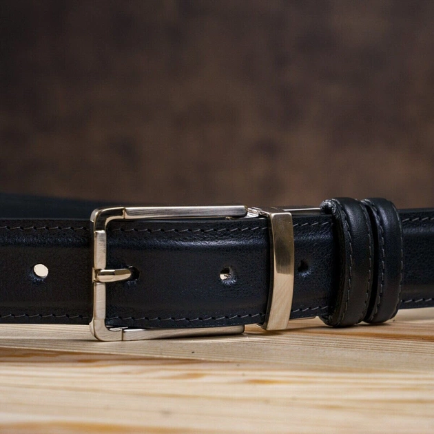 Ремінь Grande Pelle Брючний двосторонній Синій та Чорний (11156) - зображення 9