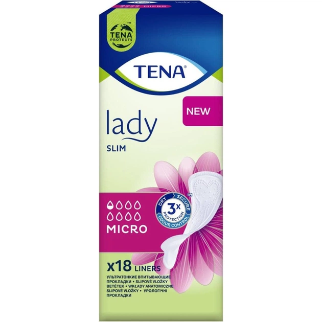 Урологічні прокладки Tena Lady Slim Micro 18 шт. (7322541360966) - зображення 2