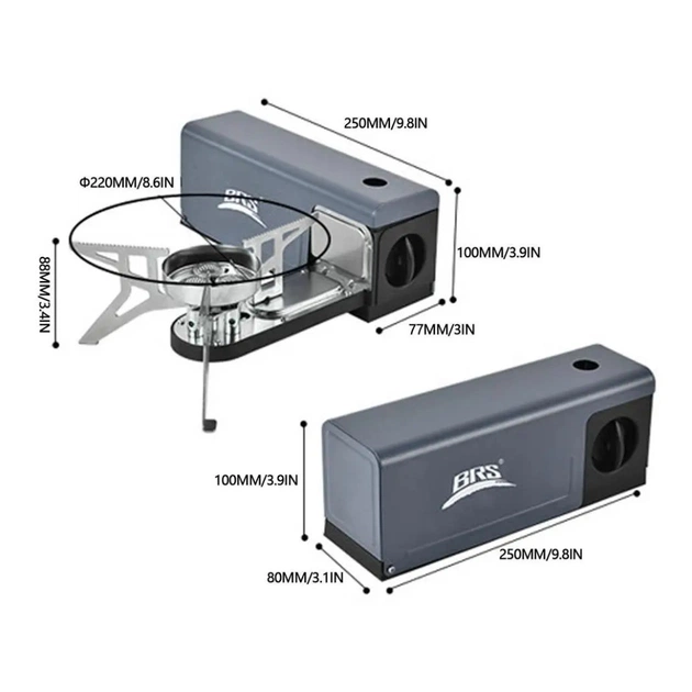 Пальник BRS BRS-97 сірий (BRS-97-G) - picture 3