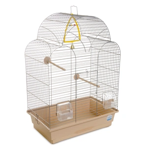 Клітка для птахів Природа "Ізабель-1" 44x27x61 см хром/бежева (4823082414826) изображение 1